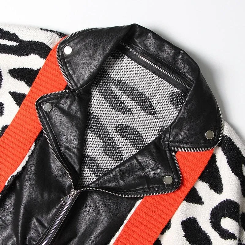 Orange Cheetah Joint Vintage Jacket