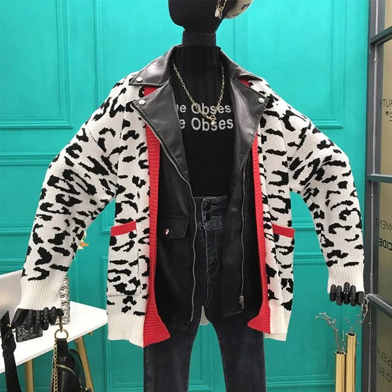 Orange Cheetah Joint Vintage Jacket
