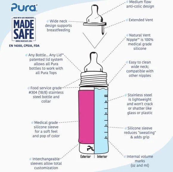 Pura 11oz Infant Bottle