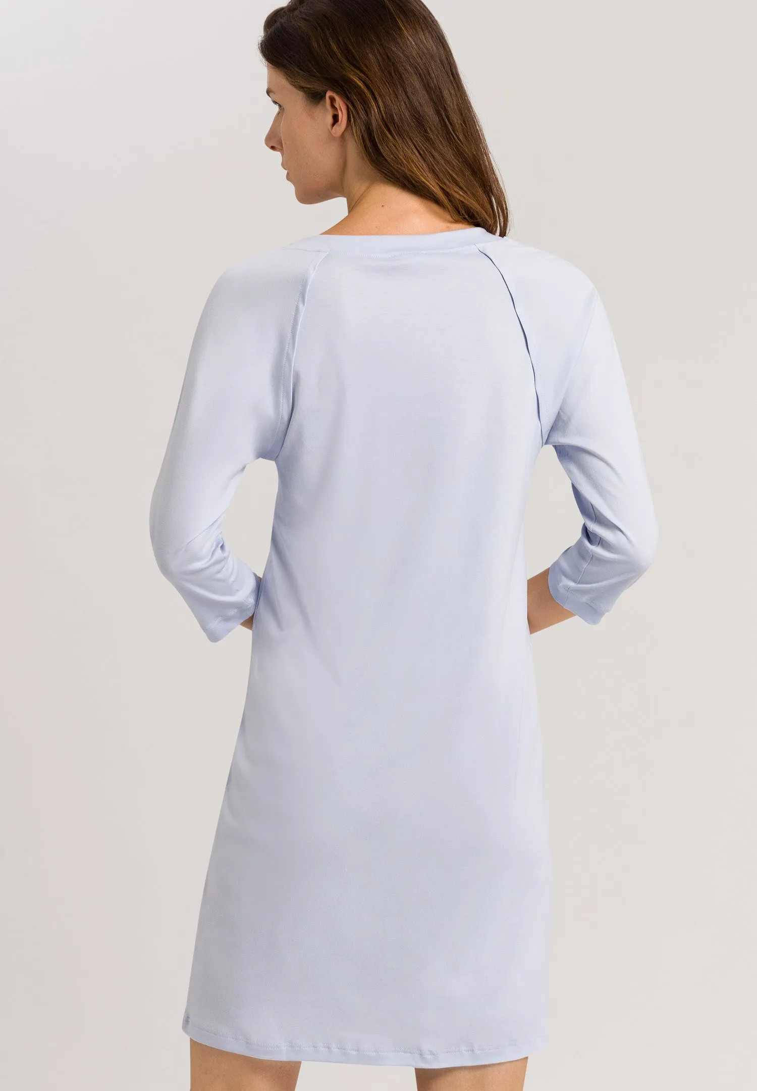 Pure Essence V-Neck Cotton Nightgown | Blue Glow 77948-511