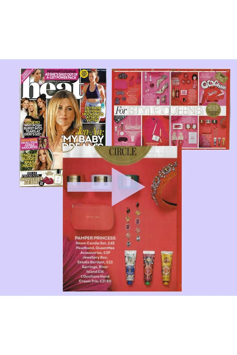 QueenMee Accessories Orange Headband Jewelled Headband Featured In Heat Magazine