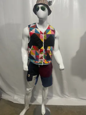 Quilted vest made from quilt
