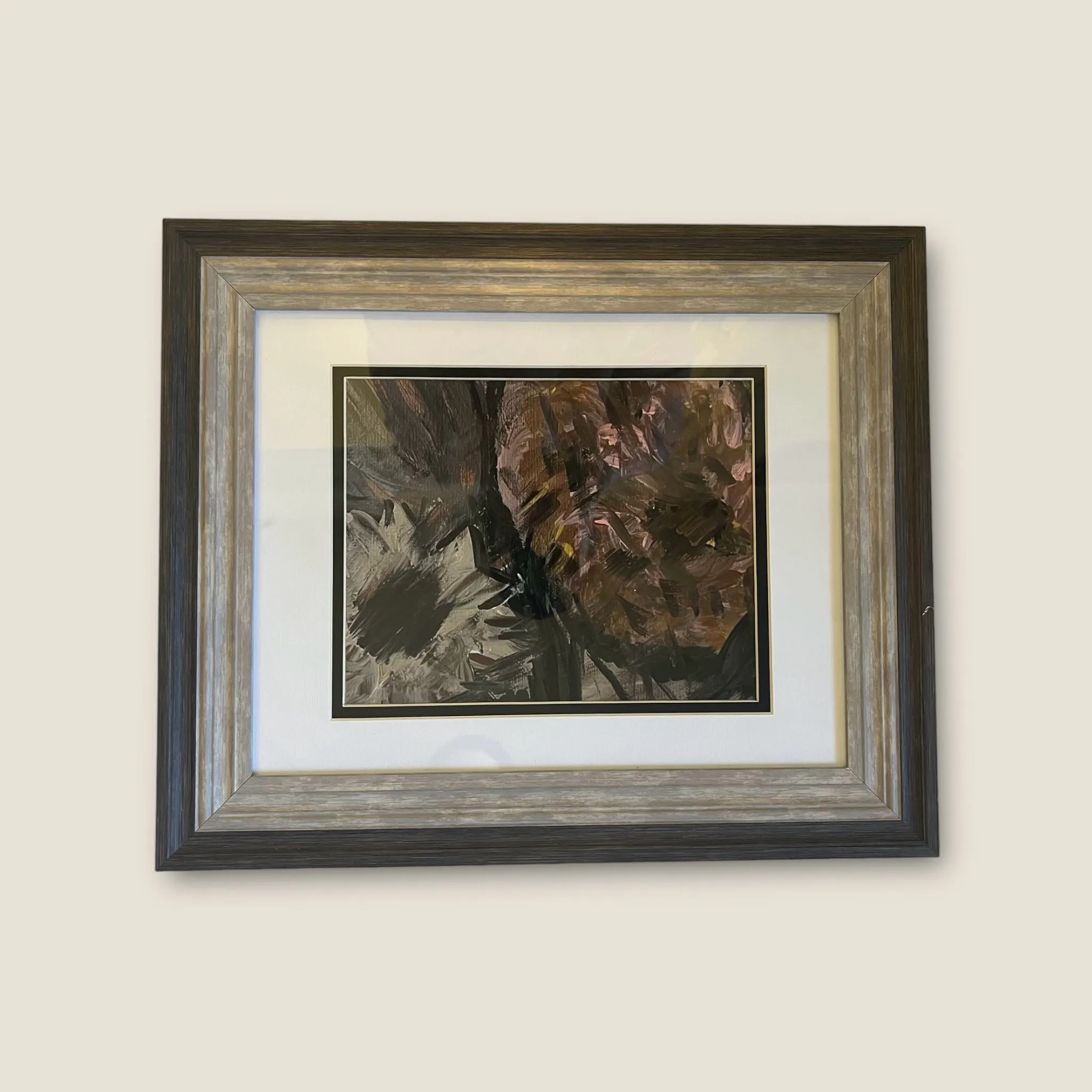 "A Lazy Daisy Day" 9"x11" Poster Framed in 17 1/2"x 15" Wood Frame