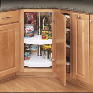 Rev-A-Shelf 32" Full Circle Independently Rotating White 2 Tray Set 6072-32-11-52