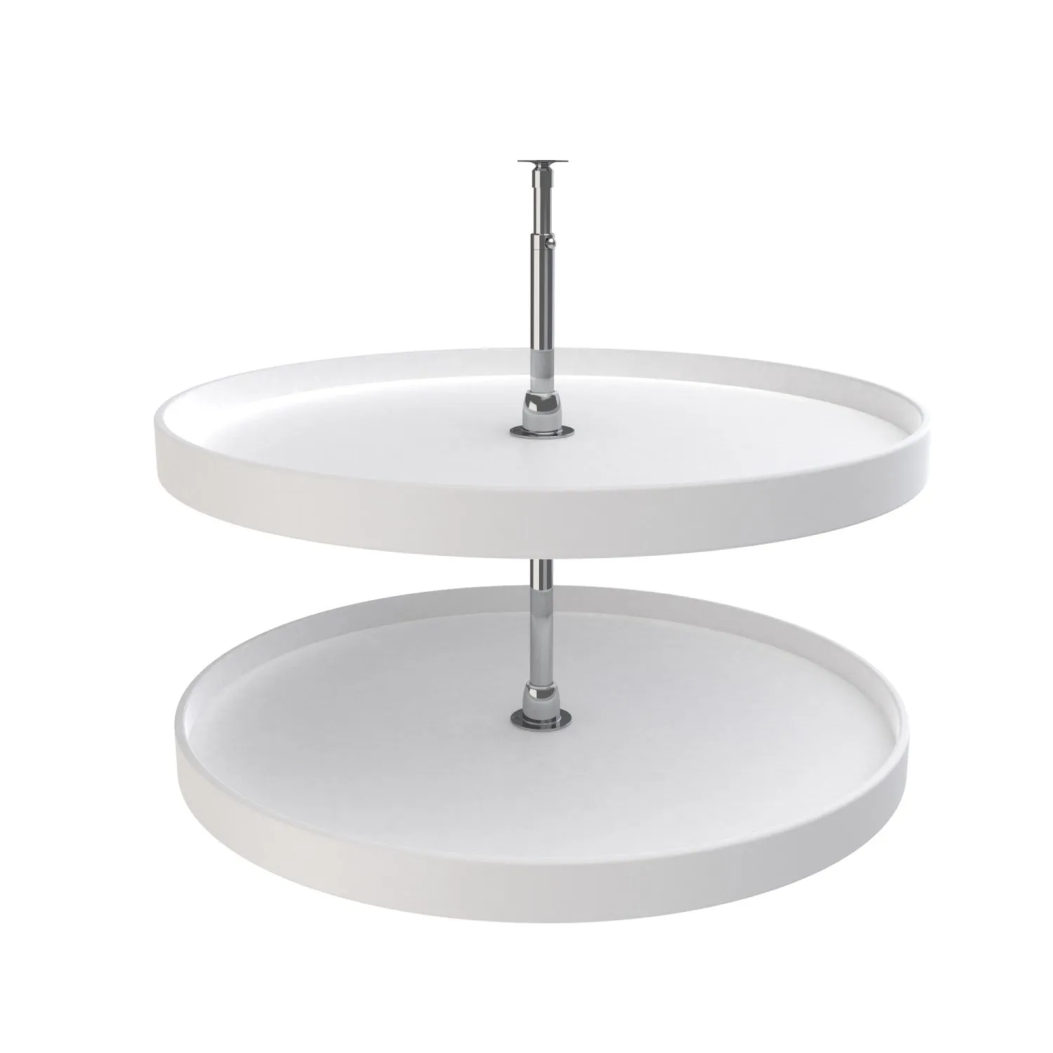 Rev-A-Shelf 32" Full Circle Independently Rotating White 2 Tray Set 6072-32-11-52