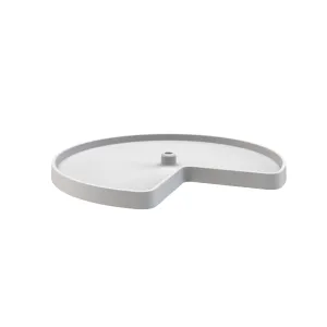 Rev-A-Shelf / 3471-28-11-52 / Value Line Polymer Kidney-Shaped Lazy Susan Shelf for Corner Base Cabinets