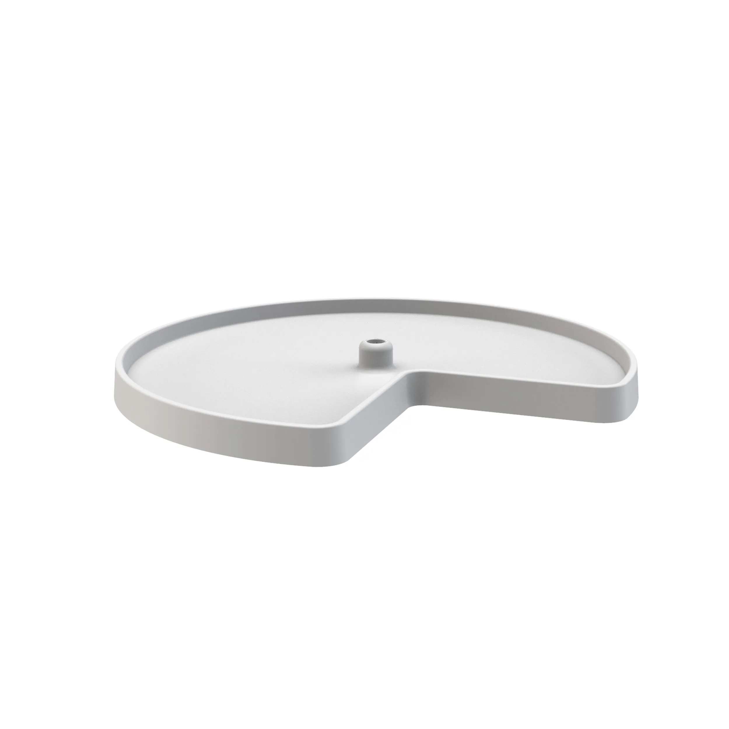Rev-A-Shelf / 3471-28-11-52 / Value Line Polymer Kidney-Shaped Lazy Susan Shelf for Corner Base Cabinets