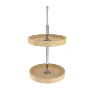 Rev-A-Shelf / 6072-16-15-52 / Polymer Full-Circle 2-Shelf Lazy Susan for Corner Wall Cabinets
