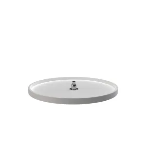 Rev-A-Shelf / 6621-28-11-52 / Polymer Full-Circle 1-Shelf Lazy Susan w/Bottom Mount Rotating Post for Corner Base Cabinets