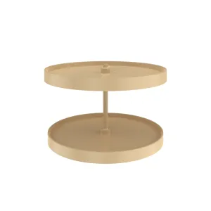 Rev-A-Shelf / LD-2062-24BM-15-1 / Lazy Daisy Polymer Full Circle 2-Shelf Lazy Susan w/Bottom-Mount Hardware for Corner Wall Cabinets