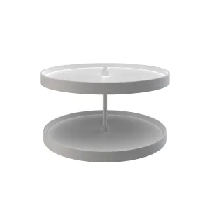 Rev-A-Shelf / LD-2062-28BM-11-1 / Polymer Full-Circle 2-Shelf Lazy Susan w/Bottom Mount Hardware for Corner Base Cabinets