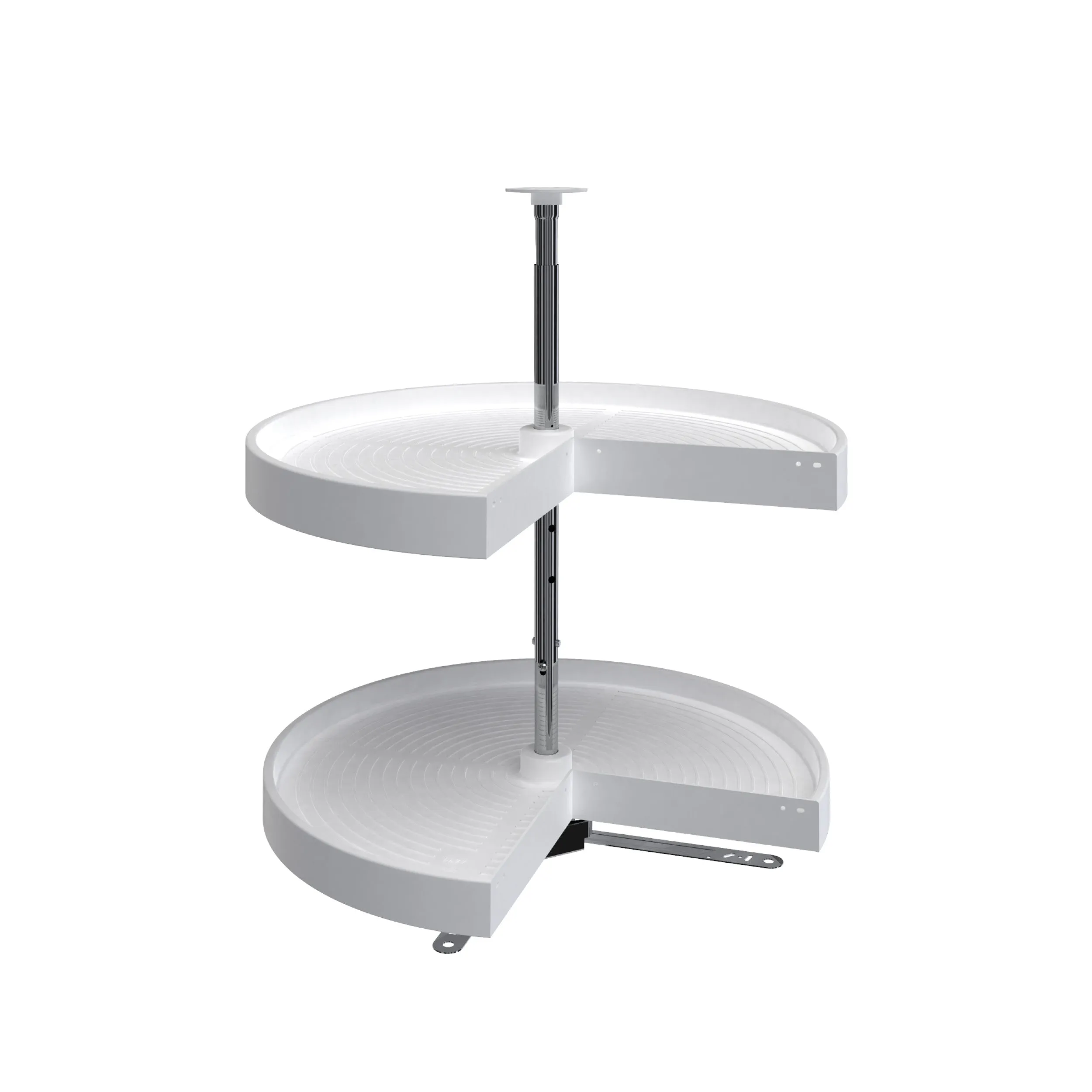 Rev-A-Shelf / LD-2942-24-11-1 / Polymer Pie-Cut 2-Shelf Lazy Susan for Corner Base Cabinets