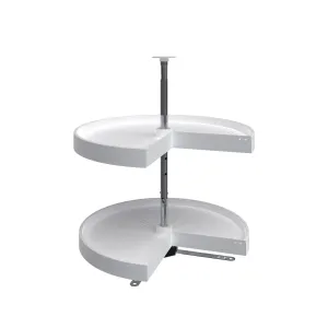 Rev-A-Shelf / LD-2942-24-11-1 / Polymer Pie-Cut 2-Shelf Lazy Susan for Corner Base Cabinets