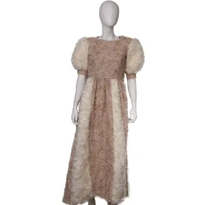 Savage futuristic wool long dress