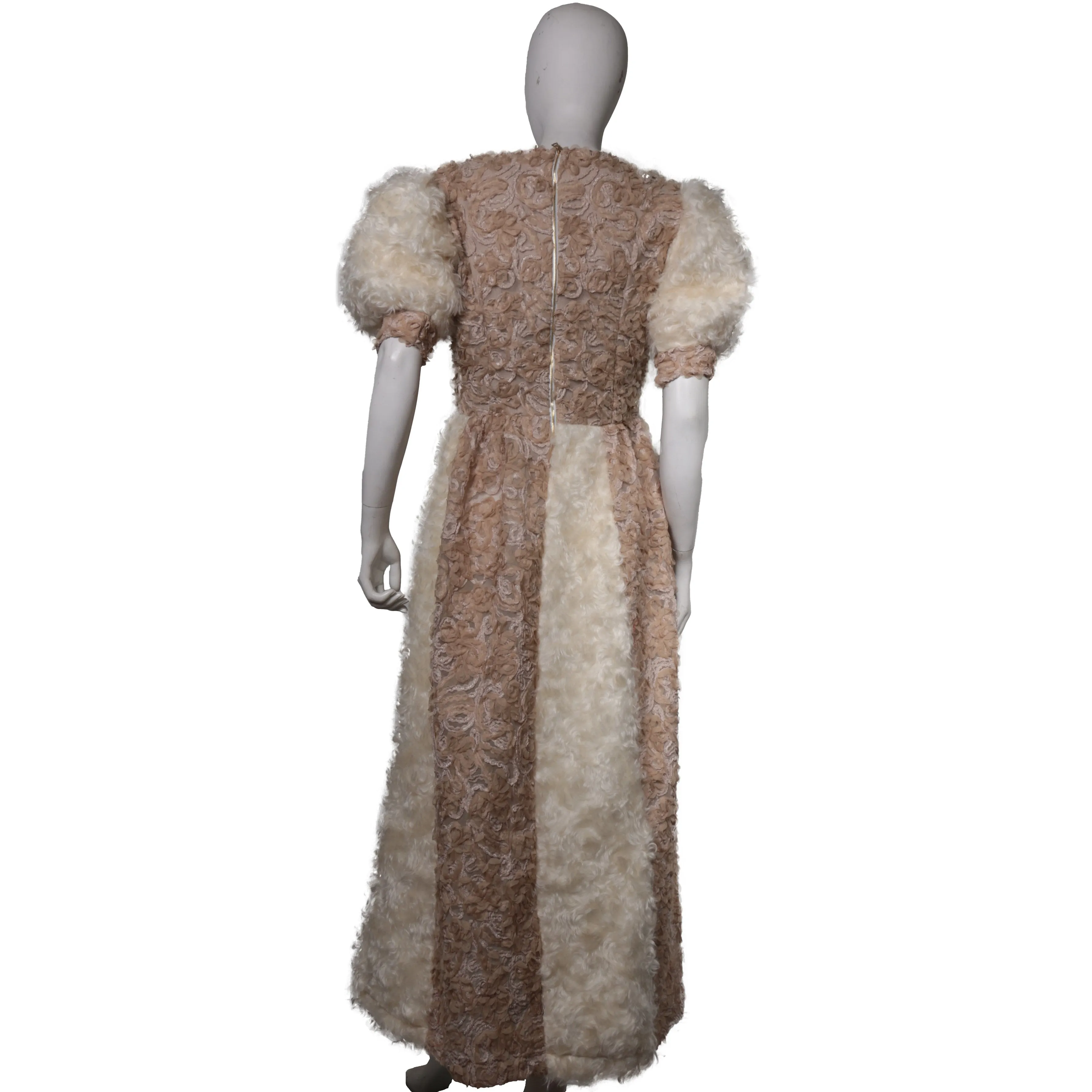 Savage futuristic wool long dress