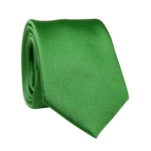 Solid Olive Satin Tie