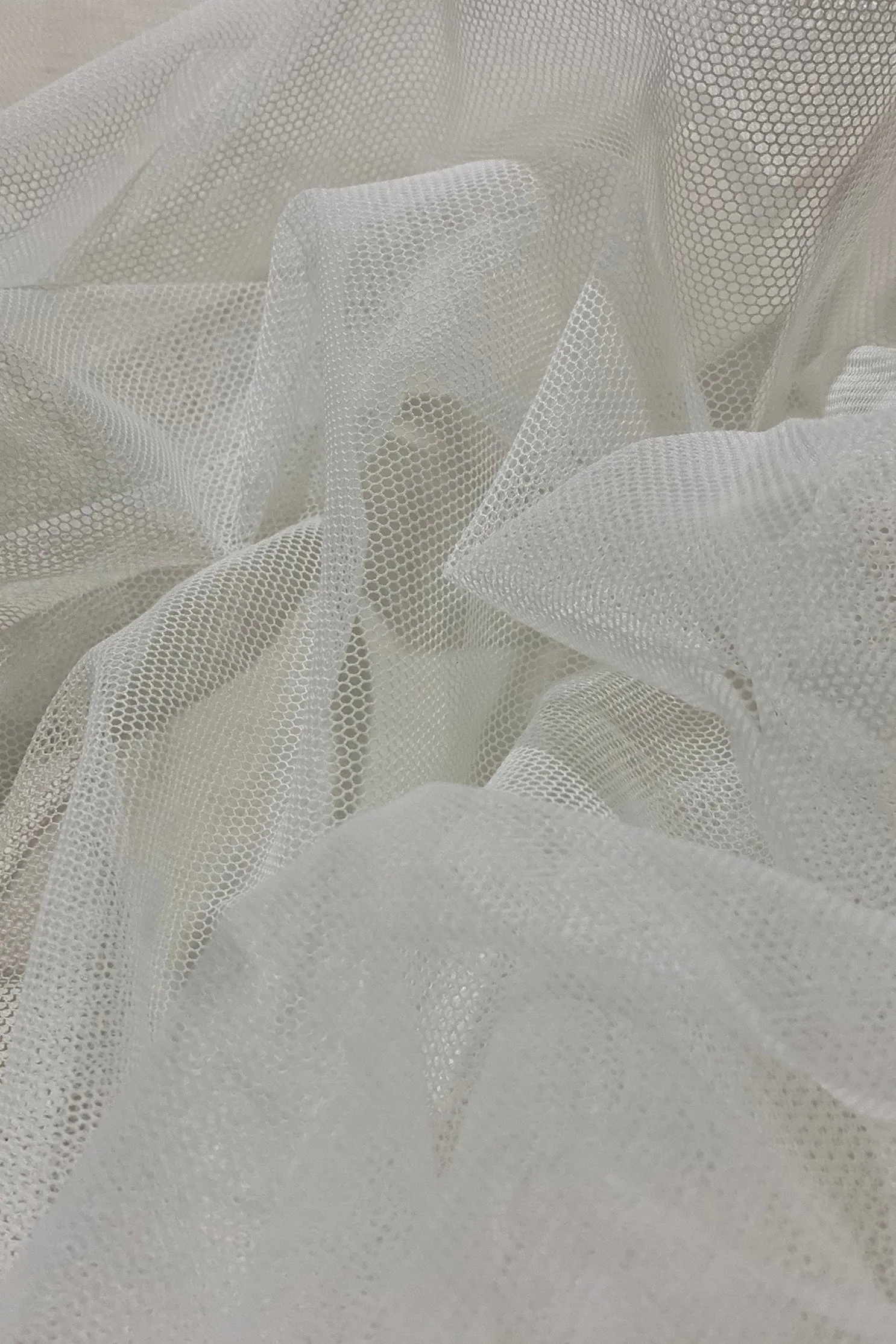 Swiss Cotton Bobbinet in White