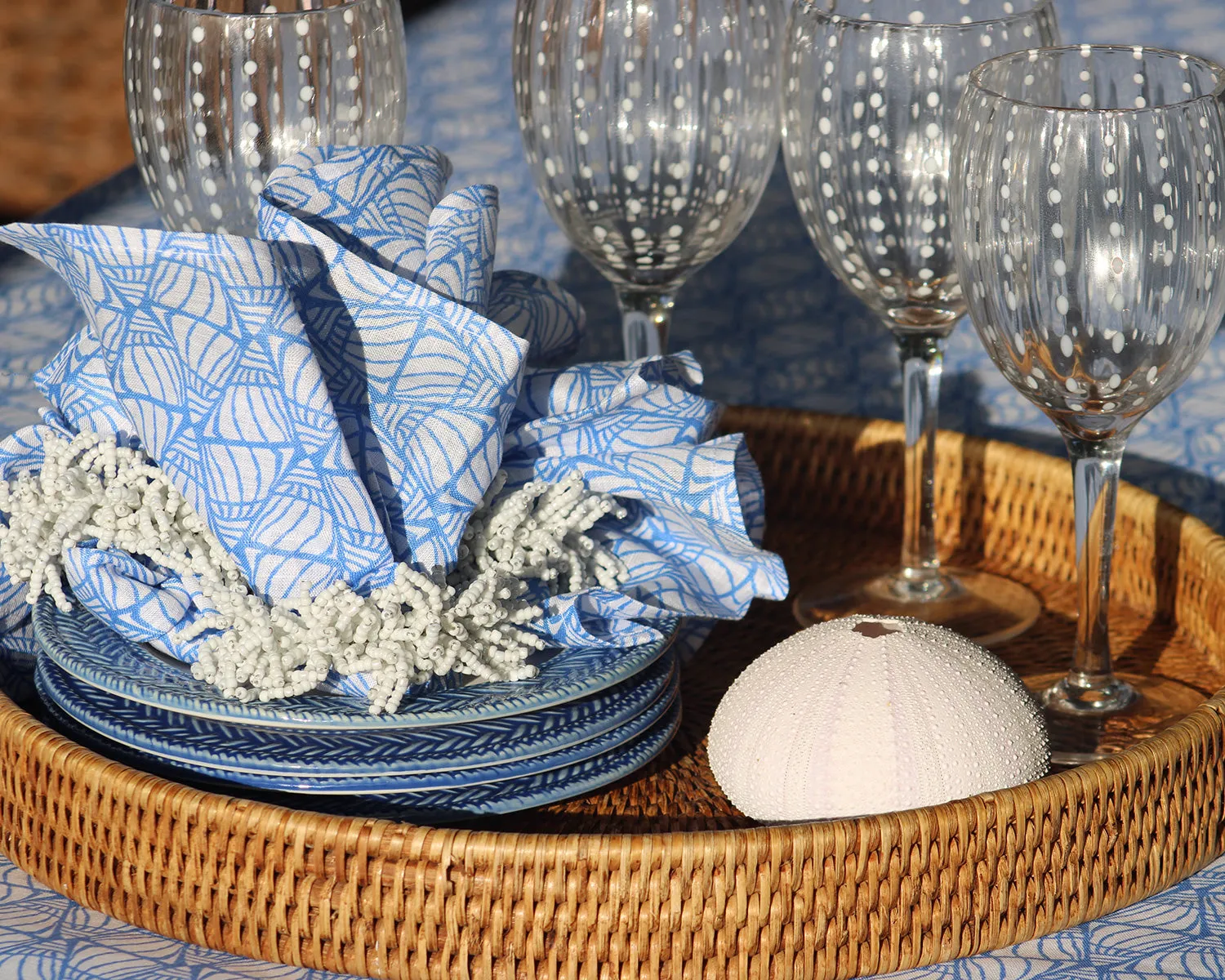 Tablecloth & Napkin Set SHELLTOP
