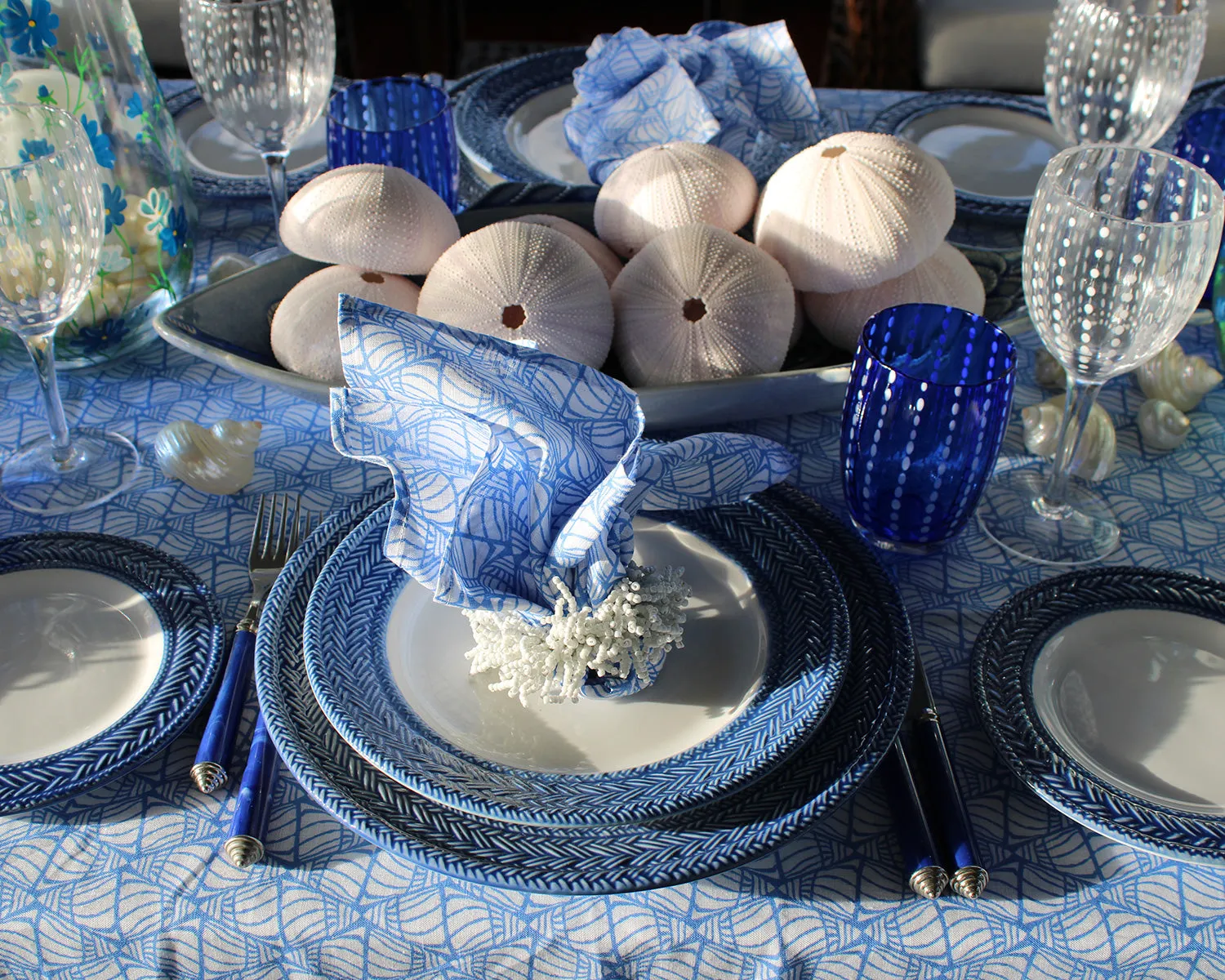 Tablecloth & Napkin Set SHELLTOP
