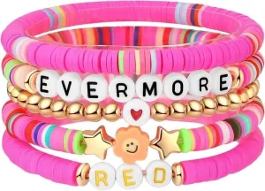 Tween Bracelet | Taylor Swift Bead Bracelets- Evermore | Sweet Cherry Sky