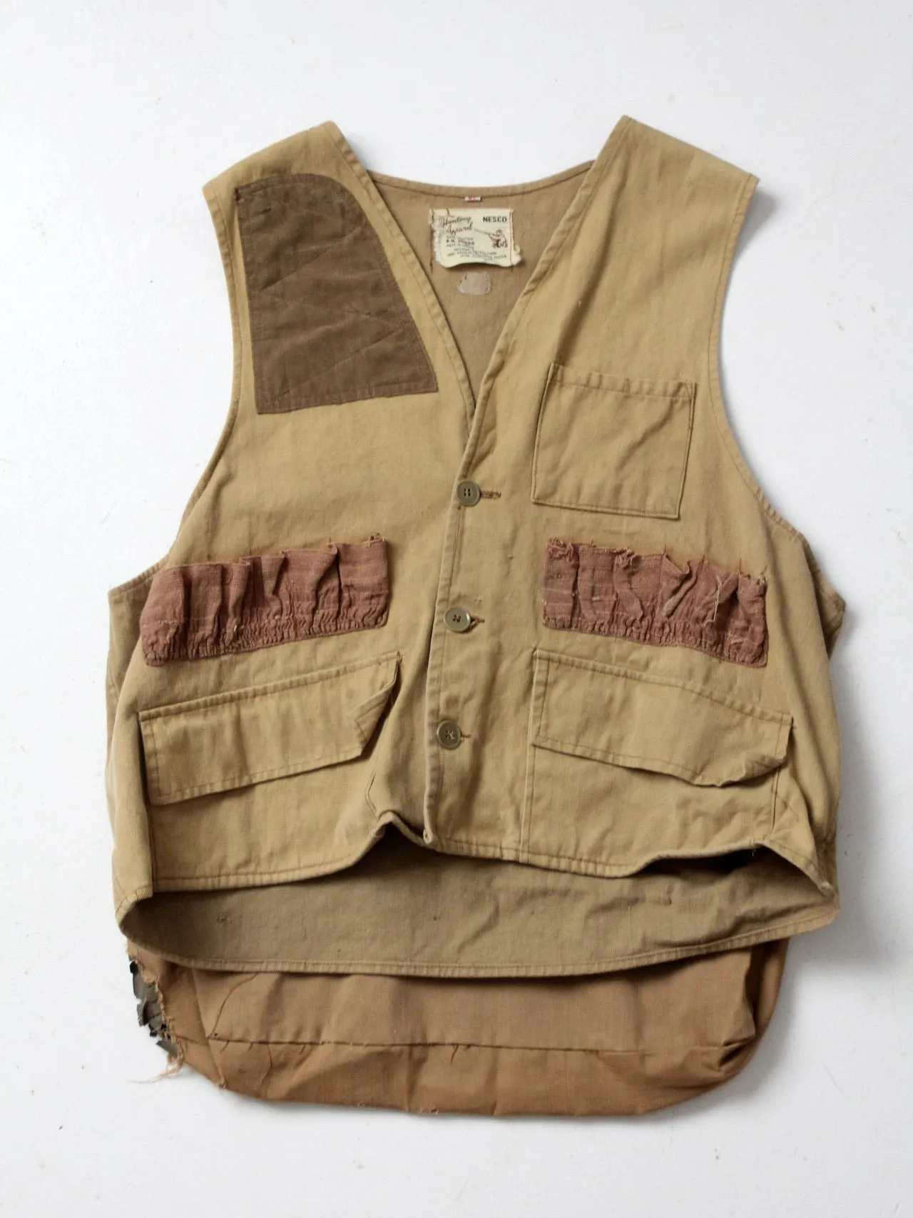 vintage 1960s Nesco hunting vest