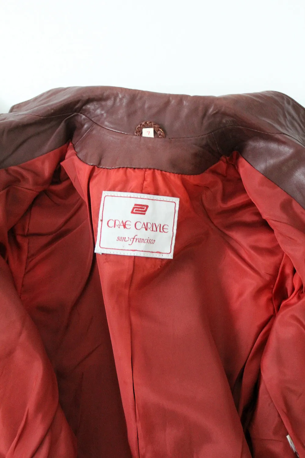 vintage Crae Carlyle leather jacket
