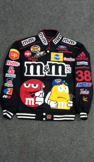 Vintage Inspired M&M Racing Jackets 15 Pcs