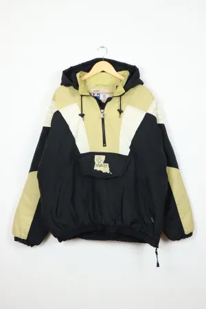 Retro-Style New Orleans Saints Pullover Hooded Jacket - Vintage Design
