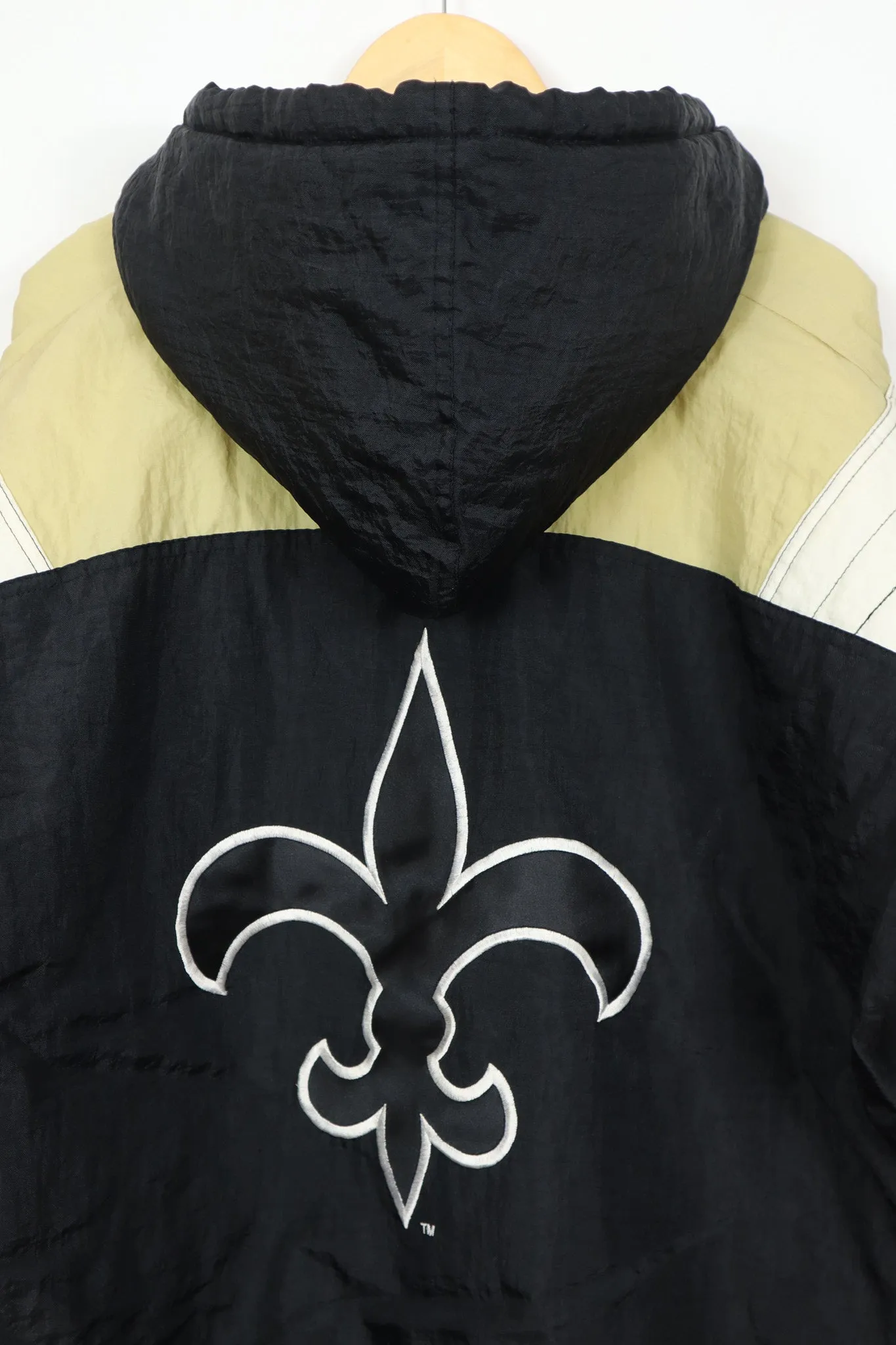 Retro-Style New Orleans Saints Pullover Hooded Jacket - Vintage Design