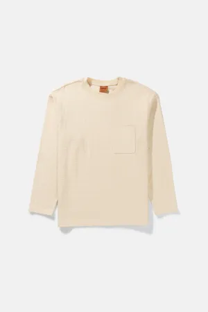 Vintage Waffle Ls T-Shirt Natural