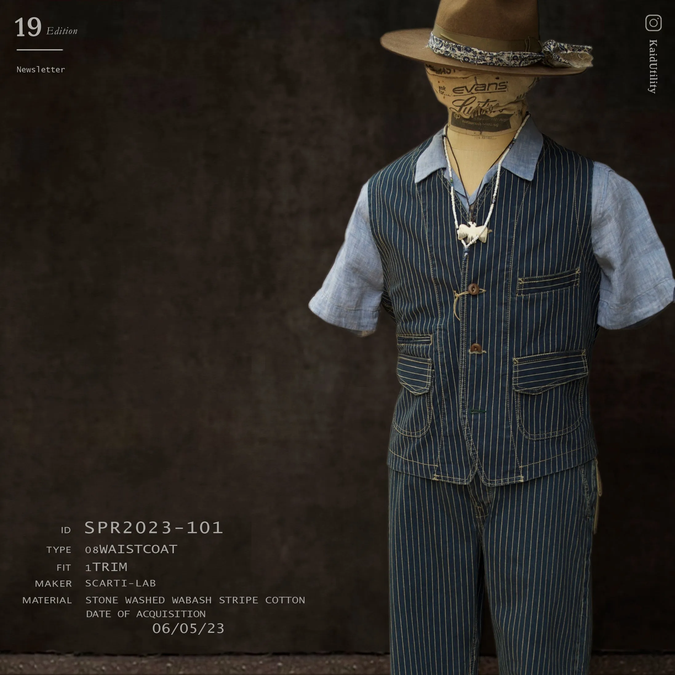 Work Vest - Wabash Cotton - M, XL