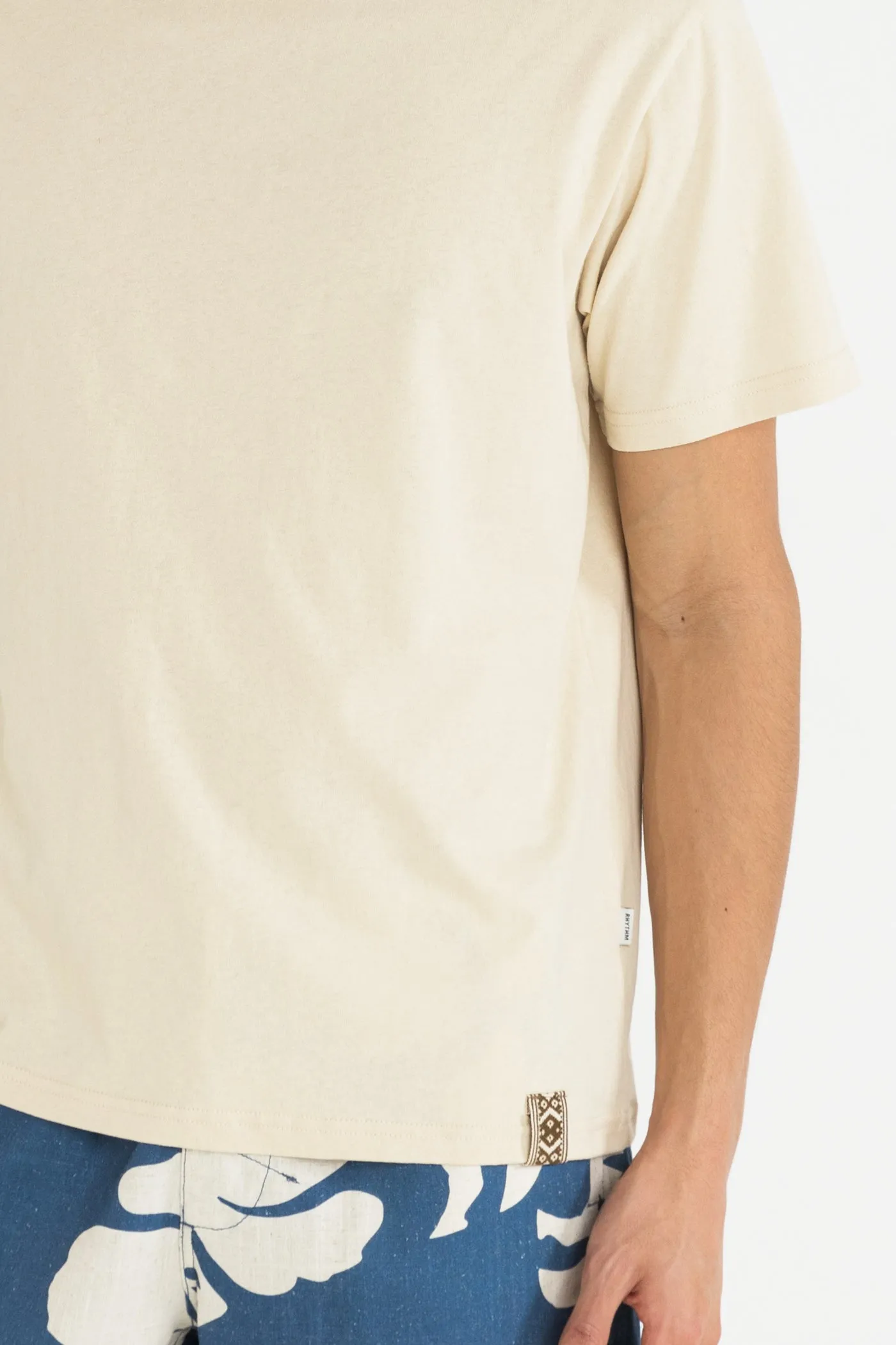 Woven Vintage Ss T-Shirt Cream