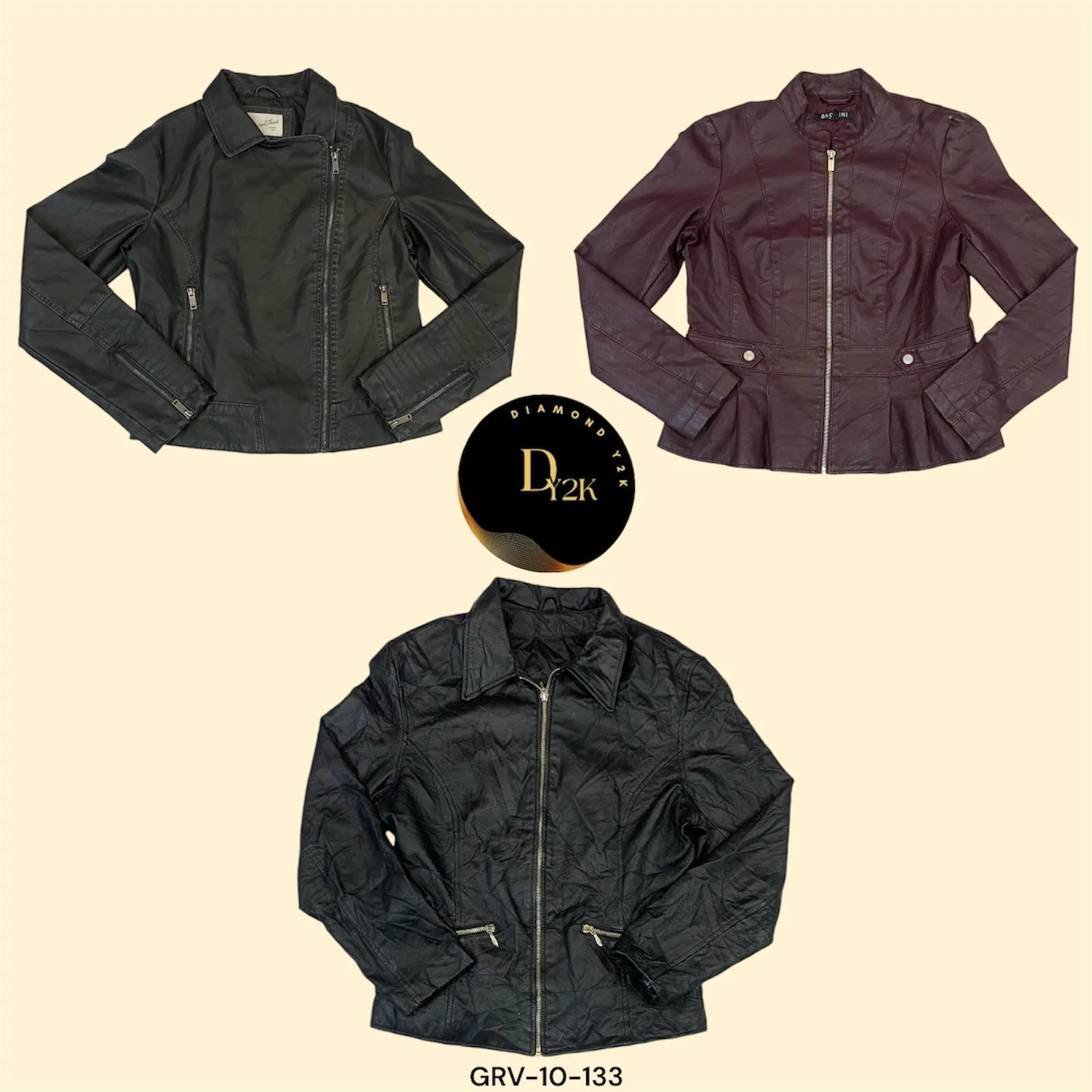 Y2K Vintage Leather Jackets – Bold & Timeless Outerwear (GRV-10-133)