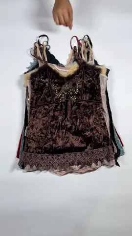 Y2K vintage style Velvet Tops (A-02)