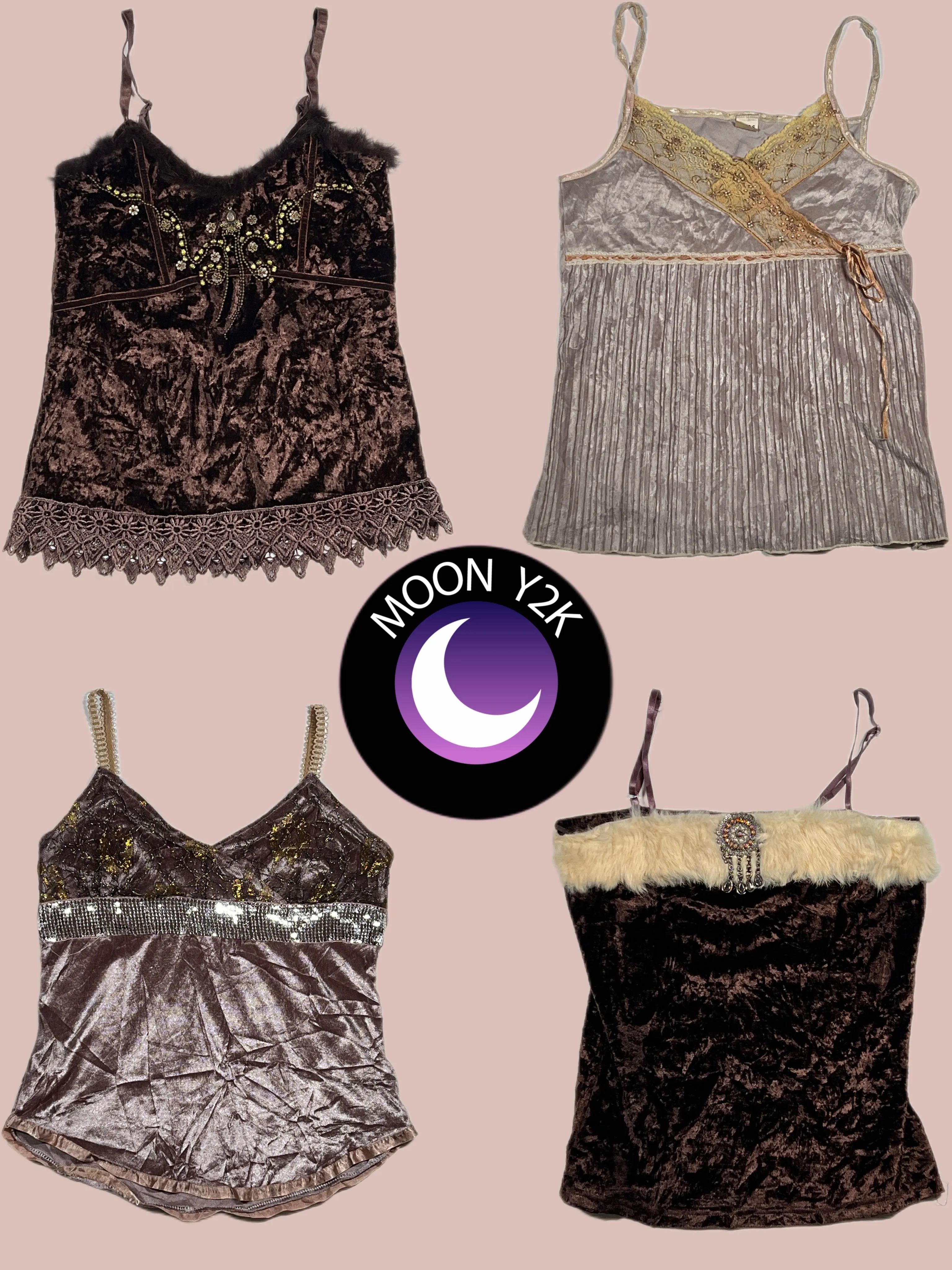 Y2K vintage style Velvet Tops (A-02)